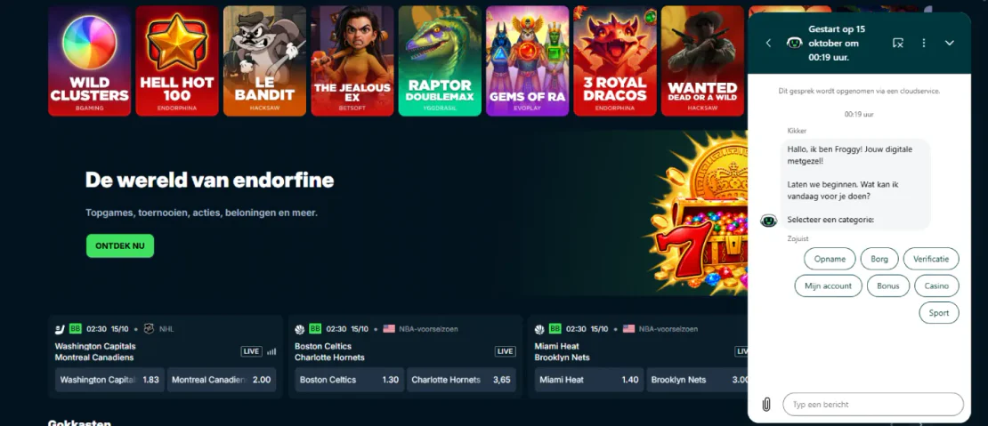 froggybet casino support